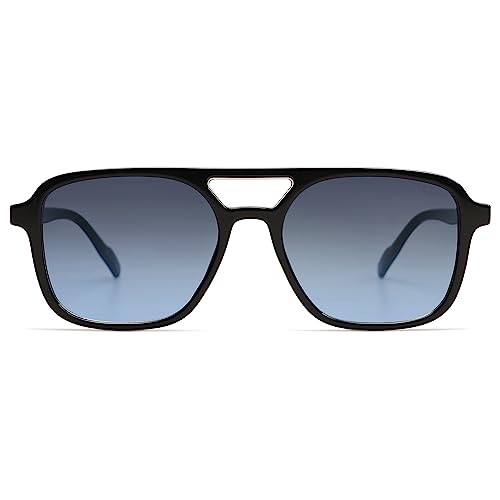Image of SOJOS Retro Aviator Sunglasses for Women Men,Trendy Rectangle Womens Mens Shades Sun Glasses SJ2202