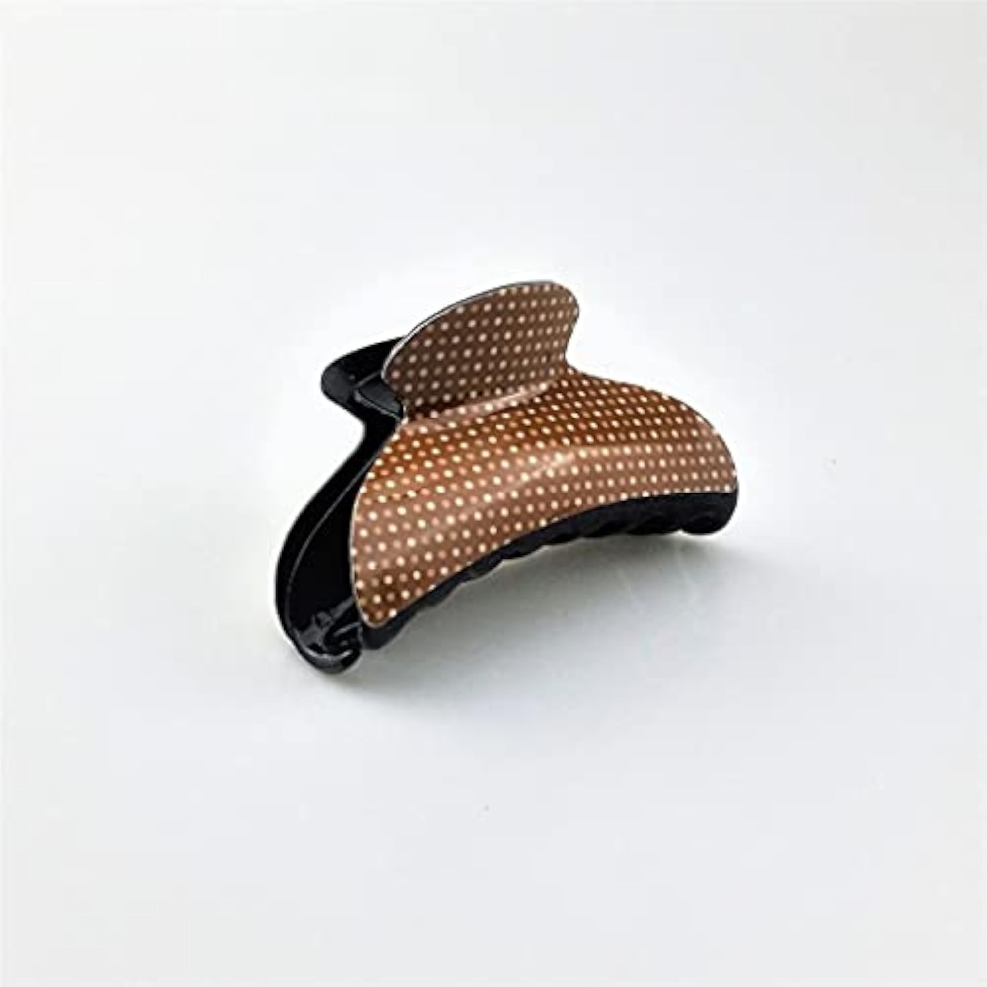 Large Coffee Dots Hair Claw Grip Clips for Women