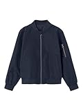 Look décontracté NAME IT Veste bomber Nknmonster Noos unisexe, Bleu marine/détail : poche zippée, 152