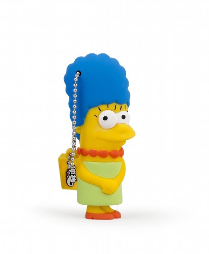 Tribe FD003403 The Simpsons Springfield Pendrive Figure 8 GB Funny USB Flash Drive 2.0 Memory Stick Data Storage, Keyholder Key Ring, Marge Simpson, Yellow