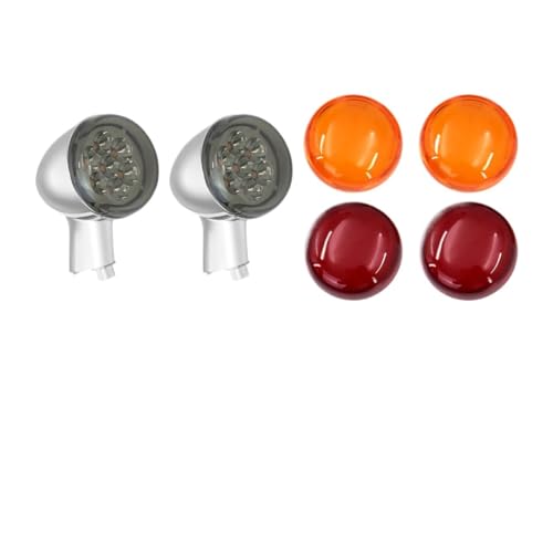 Support de clignotants arrière moto ambre anti-vibration et lentilles pour Sportster XL1200