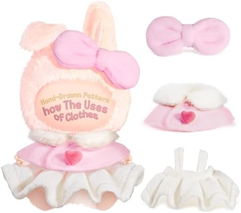 Clothes for Labubu, 17cm Doll Outfit Set – Stylish Clothing & Accessories for 17cm Dolls, Premium Fashion Dress Collection, Elegant Doll Wardrobe Bundle, Just Clothes