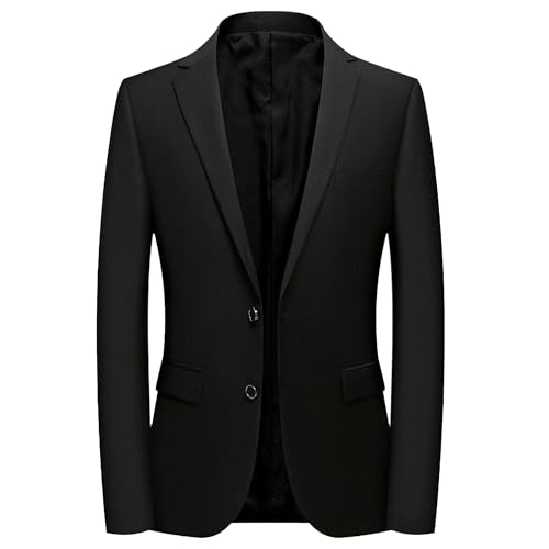 Men's Slim Fit Solid Color Blazer 2 Button Business Wedding Casual Suit Jacket Formal Dress Sport Coat