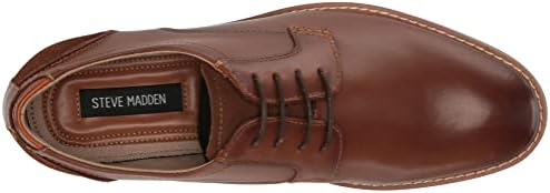 Steve Madden Men's Priam Oxford, Tan Leather, 14 | Image 4