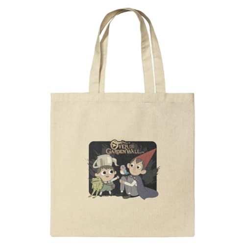 GRAPHICS & MORE Over The Garden Wall Greg and Wirt into the Unknown Grocery Travel Reusable Tote Bag - Large