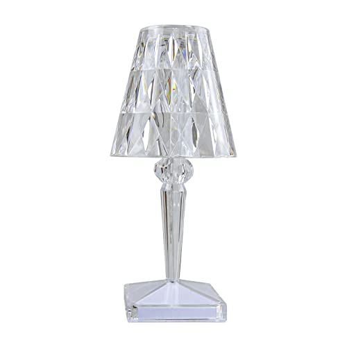 Akt Lighting Crystal Table Lamp, Romantic Led Crystal Night Light, 3 Color Changing Usb Diamond Nightstand Lamp With Touch Control For Living Room Bedroom, Party Dinner Decorative Acrylic Rays Light #TOP7