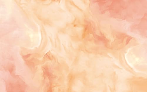 Komar Vlies Fototapete - Candy Peach - Größe 400 x 250 cm - Tapete, Wanddekoration, Wohnzimmer, Schlafzimmer, Büro