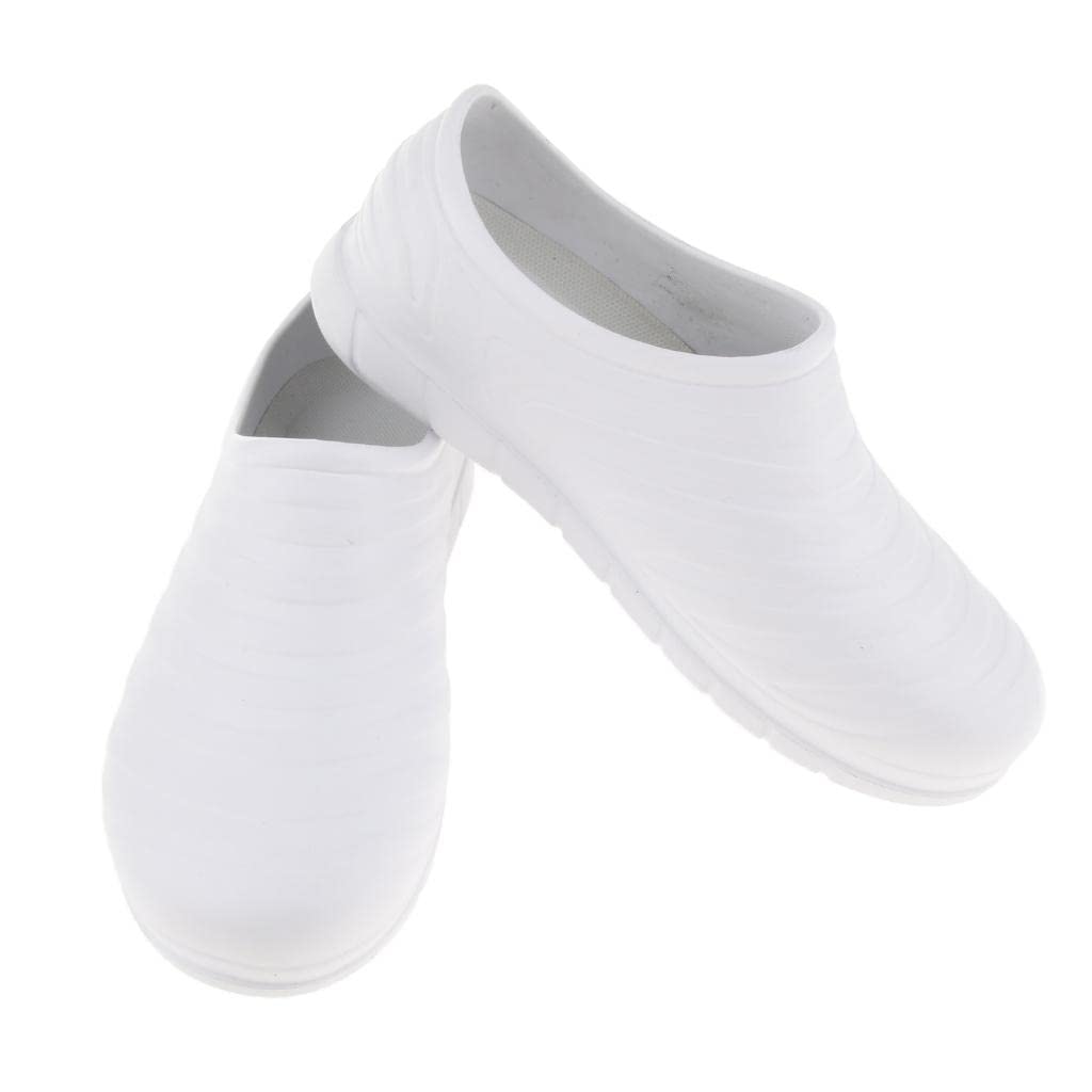 Non Slip Chef Clog Oil Water Resistant Work Lightweight Shoe White 37|Clothing, Shoes & Accessories | Men's Shoes | Casual-image-39