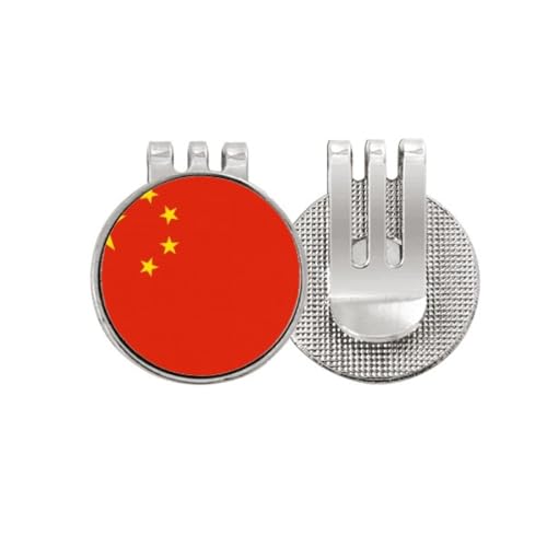 Marqueur de balle de golf magnétique émail drapeau chinois accessoire de green