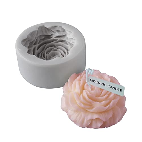 Stampo In Silicone A Forma Di Camelia – Fai Da Te Per Sapone, Gesso, Cioccolato E Decorazioni, 3 Taglie (5,2/6,7/9 Cm), Morbido E Riutilizzabile