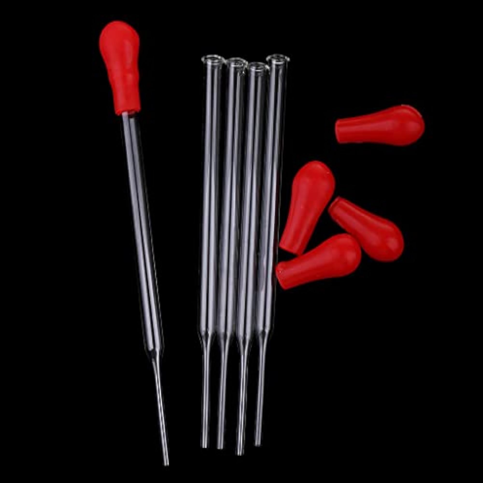 3x5 Pieces Clear Glass Pipette Dropper Dispensing Liquids
