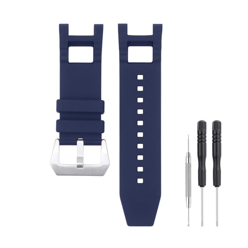 SANDEIN Correa de reloj de 28 mm compatible con Invicta, correa de repuesto de goma de silicona suave para correas de reloj Invicta Subaqua Noma III, 26x28mm, No es una piedra preciosa