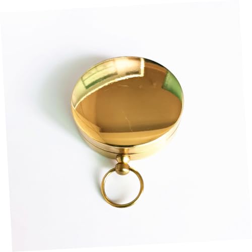 Brújula de bolsillo metálica retro PRETYZOOM portátil miniatura 6