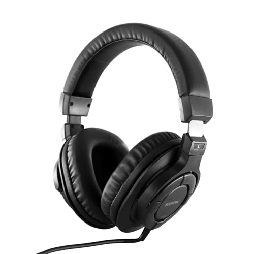 SUUNTOK Over Ear Wired Headphones MR810, Studio Monitor Headset with Closed Back Design Flexibale...