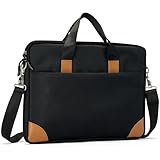 ROYY ノートパソコンバッグ ショルダーバッグ メッセンジャー スクリーンエクステンダー ノートパソコン タブレット キャリーケース 丈夫な撥水生地 14インチ ブラック