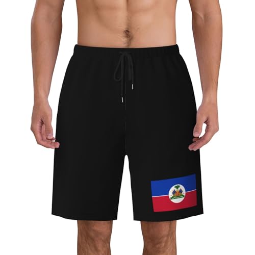 Haitian Flag Mens Swim Trunks Quick Dry Board Shorts 7" - Hawaii Beach Swimwear3