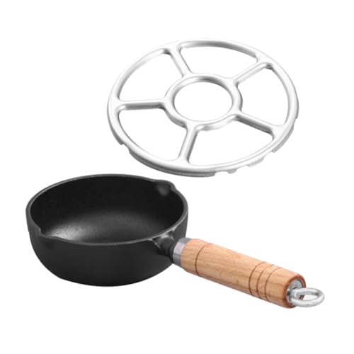 KICHOUSE 1set Small Butter Melting Pot Handle Versatile Cooking Pan for Frying Heating Sauces Nonstick Design for Easy Cleaning for Induction Gas Stoves Frying Tool