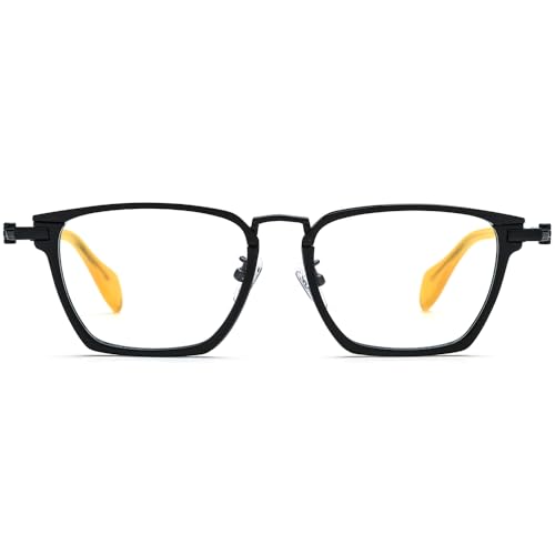 Image of FONEX Acetate Titanium Glasses Frame Men New Square Eyeglasses Spectacles Eyewear