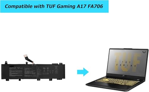Image of WISTAR C41N1906 Laptop Battery for ASUS TUF Gaming A17 FA706 FA706II FA706IU A15 FA506 FA506II FA506QR 2021 F15 FX506 FX506H Series Laptop B0B200-0362000 0 0B200-03590000