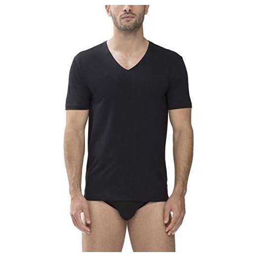 Mey Basics Serie Dry Cotton Herren Shirts 1/2 Arm Schwarz M(5) 5 Mey Basics Serie Dry Cotton Herren Shirts 1/2 Arm Schwarz M(5)