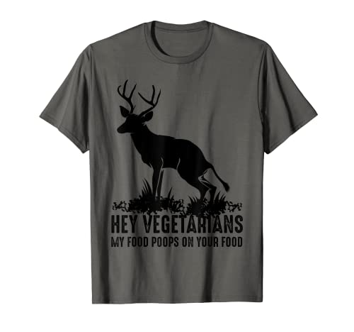 Divertido regalo para niños de Hey Vegetarians My Food Poops On Your Food Camiseta
