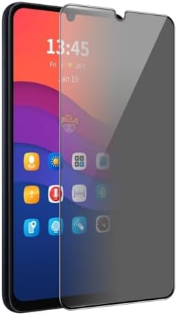 JGD PRODUCTS for Realme Narzo N61 5G Edge to Edge Anti Spy Privacy Tempered Glass with Easy Installation Kit | Black (Pack of 1)