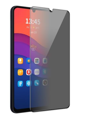 Image of for Poco C65, Poco M6 5G Edge to Edge Anti Spy Privacy Tempered Glass with Easy Installation Kit | Black (Pack of 1)