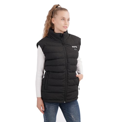 Sofe Lightweight Heated Vest for Men/Women with Battery Pack Rechargeable Electric Heated Apparel Battery Included3