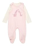 JACKY Baby Strampler Set Giraffe ► mit süßer Stickerei ✓ rosa-weiß ✓ Gr. 50-68 ➨ Jetzt bestellen