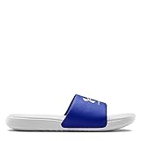 Under Armour Men's Ansa Fixed Strap Slide Sandal, Halo Gray (105)/Royal, 9