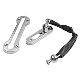 Material de aleación de zinc resistente: hecho de aleación de zinc resistente, esta cerradura de puerta de cadena está diseñada para soportar manipulaciones mientras proporciona una solución de seguridad fiable para tu hogar