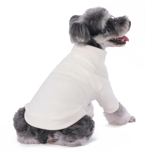 Image of Dog Sweater, 3 Pack Dog Sweaters for Small Dogs Girl Boy, Ultra Soft Warm Puppy Clothes Dog Coat for Winter (Camel+Beige+Yellow, XX-Small)