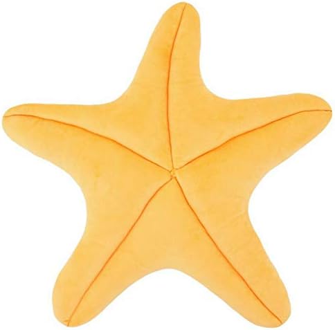 Starfish Pillow for use as Floor Pillow or Accent Pillow in Peach Color - Soft and Cozy for a Little Mermaid's Bedroom or Beach House Decor