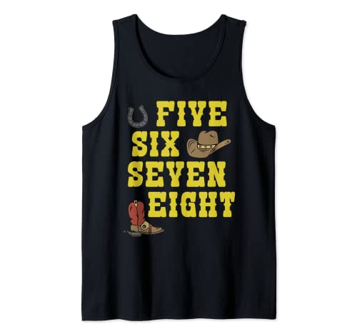 Line Dance Country Musica Danza Cowboy Canotta