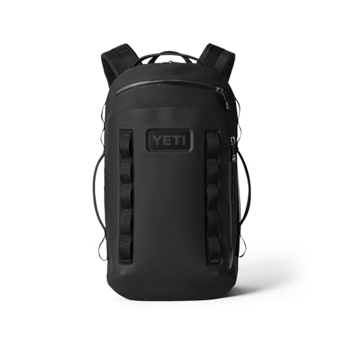 YETI Cayo Backpack 25L, Weather Resistant All-Day Utility Pack, Black