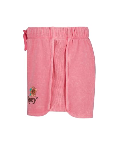 Image of Roxy Girls' French Terry Elastic Waist Shorts, Drawstring Closure, Soft & Comfortable Fit