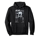Star Wars AT-AT Imperial Walker Schematics Poster Pullover Hoodie