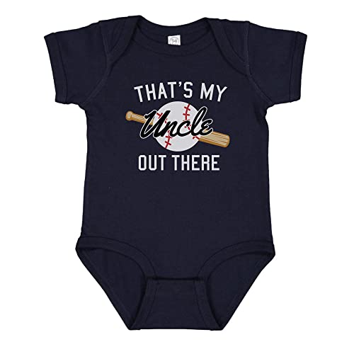 TATY Kids Baseball That's My Uncle Out There Baby Infant Bodysuit