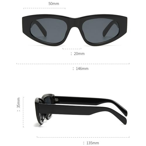helena Y2K Irregular Cat Eye Sunglasses Women Luxury Designer Vintage Rectangular Sun Glasses Popular Punk Shades UV4004