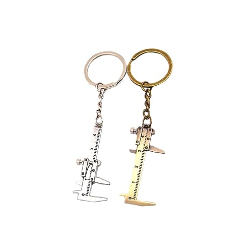 Calibrador Vernier Mini Llavero 2 Pzas Medidor Portátil miniatura 1