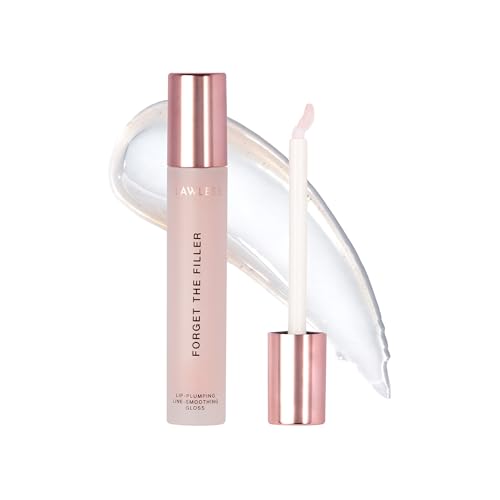 Lawless Queen Forget the Filler Lip Plumping Line Smoothing Gloss - Rosy Outlook - Premium Volumizing Lip Gloss with Natural Ingredients Designed to Plump Firm and Hydrate Lips 0.19 oz
