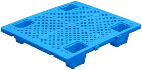 Spill palletBasement Floor Plastic Pallet, Lightweight Polyethylene Pallets, HDPE Breathable Grid Article Tray Rack, Nestable Shipping Pallet Platform Pad Board (Color : Blue-19.7X