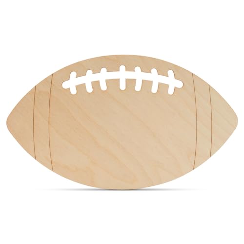 Wooden Football Cutouts 13-inch Pack of 2 by Woodpeckers