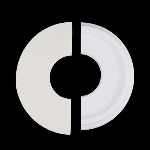 Image of Woogim 2PCS White Split Ceiling Medallion 9.84 inch Diameter