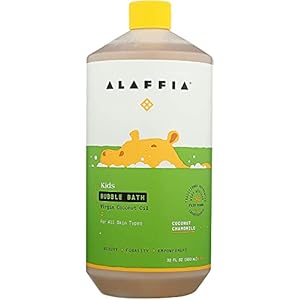 Alaffia Babies and Kids Bubble Bath, Gentle Baby Essentials for Delicate Skin, Cleansing & Calming Bubbles, Plant Based…