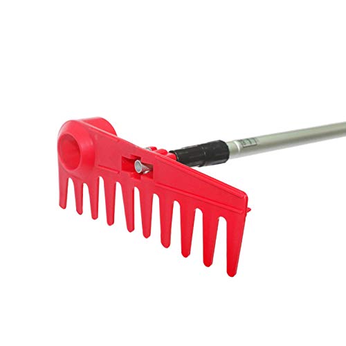 FZYE Golf sand rake, Lawn Leveling Tool - Leveling Lawn Rake with 39'' Long Stainless Steel Handle, Lawn Leveler for Soil Dirt Sand Top Dressing