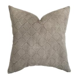 Pillow Cover Linen Lightweight 22 x 22 in Double Sided Block Prin...