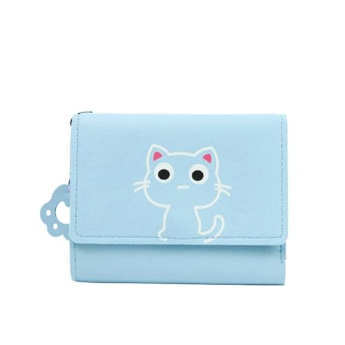 1Pc Cute Cartoon Woman's Small Wallet, Fashionable Three Fold Multi Slot Short Wallet2