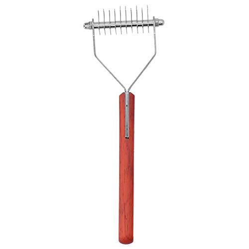 Pet Hair Comb, Pet Undercoat Rake, Pet Grooming Rake, Y Shape Undercoat Brush Cat Dog Wood Handle Deshedding Comb Grooming Tool