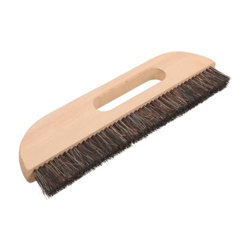 UKCOCO Multi-purpose Wallpaper Smoothing Brush Mit Robustem Holzgriff Pferdehaare Großer Runder Pinsel Für Tapeten Malerbedarf Glattes Anbringen Und Reinigung Von Raufasertapeten